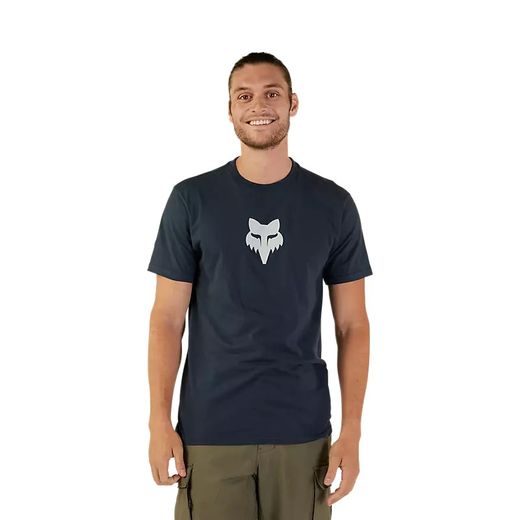 Camiseta Fox Premium Fox Head | Estilo y Comodidad en Cada Aventura 🦊🔥 Azul medianoche