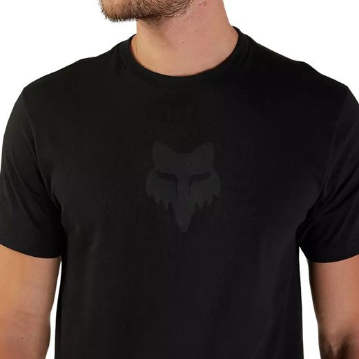 Camiseta Fox Premium Fox Head | Estilo y Comodidad en Cada Aventura 🦊 Negra/Negra