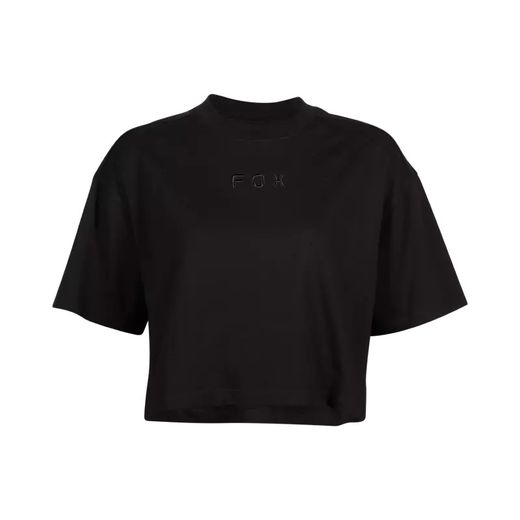 Camiseta Fox Premium Wordmark Crop para Mujer – Estilo y Comodidad en un Diseño Moderno 🔥 Negra
