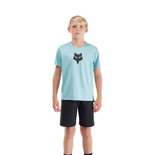 🦊 Camiseta Juvenil Fox Ranger Fox Head 🦊– Rendimiento y Estilo para los Jóvenes Riders 🚵‍♂️🔥