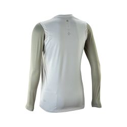 🤍🚵‍♀️ Camiseta Leatt MTB Gravity 2.0 Manga Larga Mujer Blanco – Estilo, ligereza y control total 🌿💨