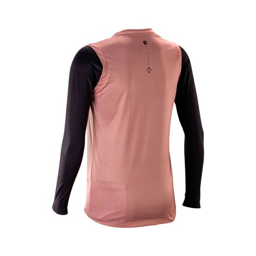 🌸🚵‍♀️ Camiseta Leatt MTB Gravity 2.0 Manga Larga Mujer Rosa Dusty – Confort, estilo y rendimiento en cada ruta 💨✨