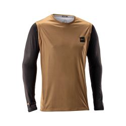 🤎🚵‍♂️ Camiseta Leatt MTB Gravity 2.0 Marrón Brass – Estilo, comodidad y control total en el sendero 🌄🔥