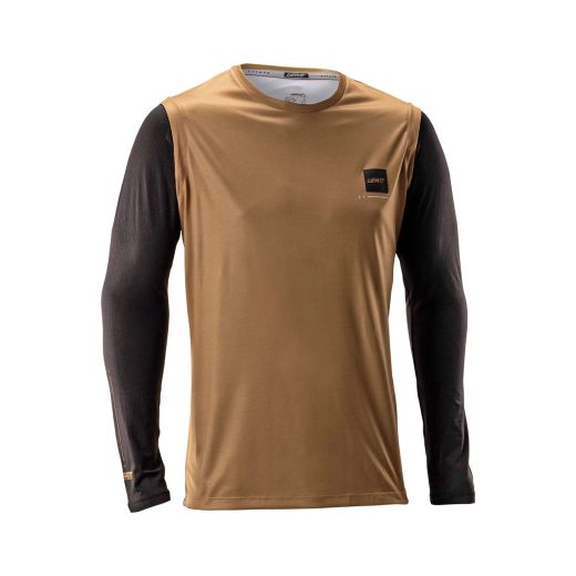 🤎🚵‍♂️ Camiseta Leatt MTB Gravity 2.0 Marrón Brass – Estilo, comodidad y control total en el sendero 🌄🔥