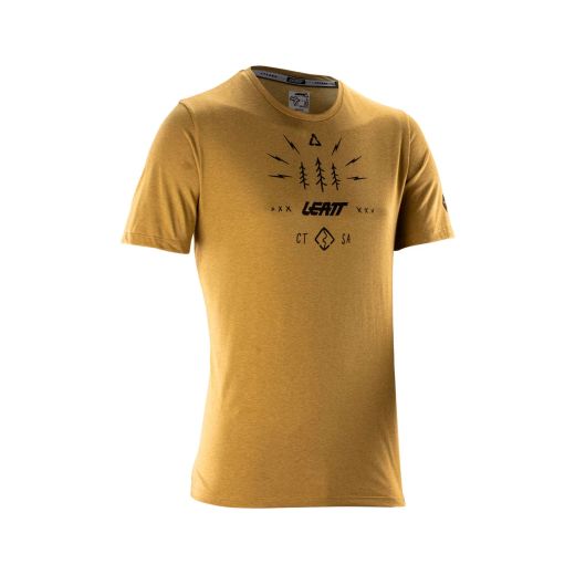 🤎🚵‍♀️ Camiseta Leatt MTB Gravity 3.0 Marrón Brass – Estilo, control y máximo rendimiento ⚡🌄