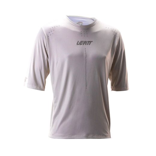 🤍🚵‍♀️ Camiseta Leatt MTB Gravity 4.0 Manga Larga Blanco Cream – Elegancia y rendimiento sobre el sendero 🌄✨