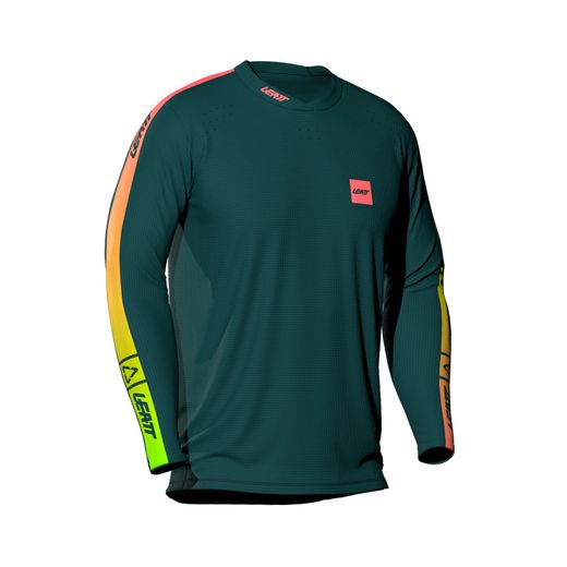 🌲🚵‍♂️ Camiseta Leatt MTB Gravity 4.0 Manga Larga Jr Verde Spruce – Protección, confort y estilo para jóvenes riders ⚡💚