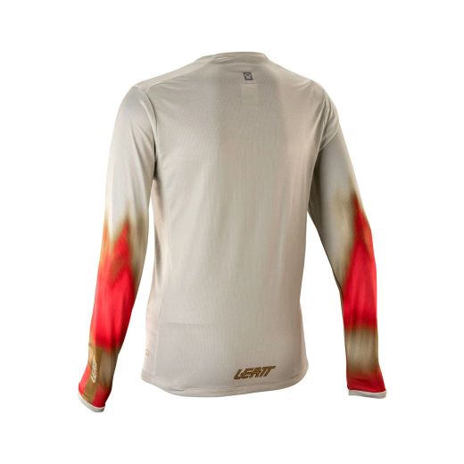 🤍🚵‍♀️ Camiseta Leatt MTB Gravity 4.0 Manga Larga Mujer Blanco Cream – Comodidad, estilo y rendimiento sin límites ⚡💫
