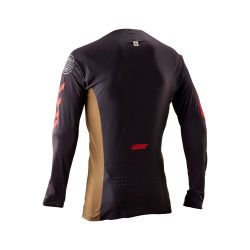 🚵‍♂️🔥 Camiseta Leatt MTB Gravity 5.0 Marrón Race – Máximo control, estilo y rendimiento ⚡🏁