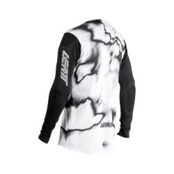 ⚪🔥 Camiseta Leatt MTB Gravity 8.0 Blanco Heatmap – Máximo rendimiento con estilo de competición 🚵‍♂️💨