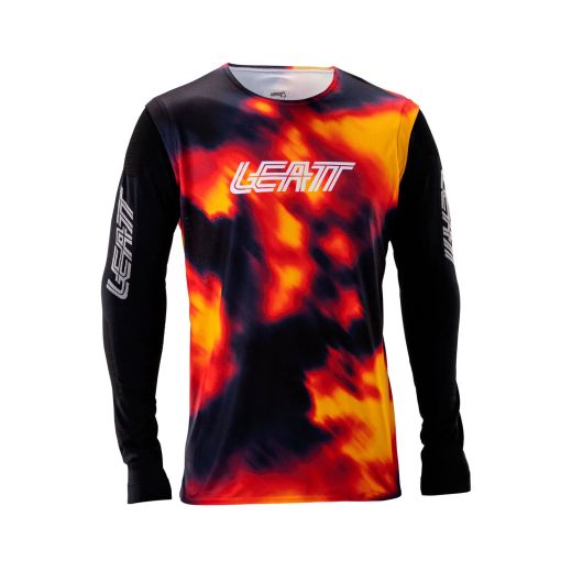 🔴🔥 Camiseta Leatt MTB Gravity 8.0 Rojo Heatmap – Potencia, estilo y rendimiento sin límites 🚵‍♂️💨