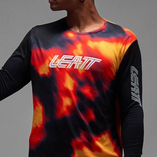 🔴🔥 Camiseta Leatt MTB Gravity 8.0 Rojo Heatmap – Potencia, estilo y rendimiento sin límites 🚵‍♂️💨