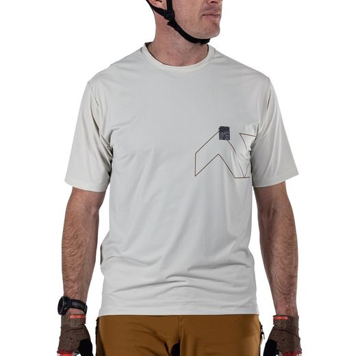Camiseta Leatt MTB Trail 1.0 X-Flow Cream | Transpirabilidad, Comodidad y Estilo para Ciclistas de MTB