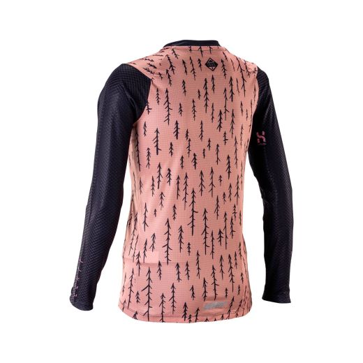 🌸🚴‍♀️ Camiseta Leatt MTB Trail 3.0 Manga Larga Mujer Rosa Trails | Protección, estilo y confort sobre la bici 🌿💪