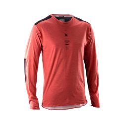 ❤️🚵‍♂️ Camiseta Leatt MTB Trail 4.0 Manga Larga Rojo Dusty | Estilo y rendimiento en tus rutas 🌄✨