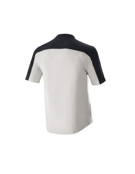 🚵‍♂️💨 Camiseta Alpinestars Drop Meta Manga Corta Gris Claro 🩶 | Maillot MTB Técnico y Transpirable