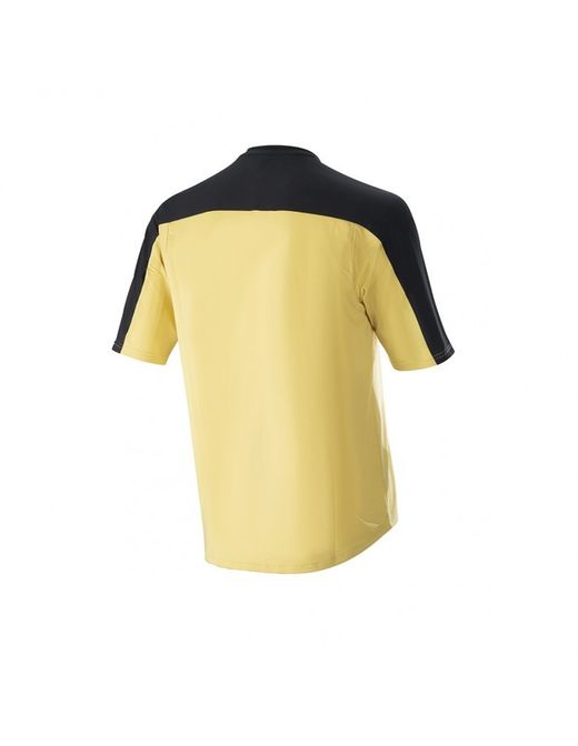 👕✨ Camiseta Alpinestars Drop Meta Manga Corta Oro ✨ | Maillot MTB Ligero y Transpirable para Ciclismo