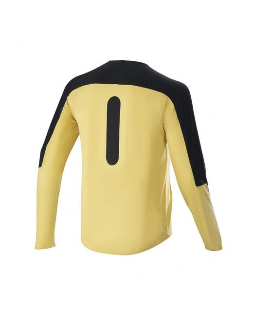 Camiseta Alpinestars Drop Meta Manga Larga Oro 🟡 | Maillot MTB Técnico para Enduro y Trail