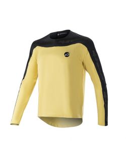 Camiseta Alpinestars Drop Meta Manga Larga Oro 🟡 | Maillot MTB Técnico para Enduro y Trail