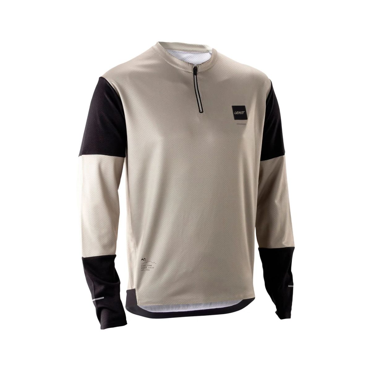 🌫️🚵‍♂️ Camiseta Leatt MTB Endurance 3.0 Manga Larga – Gris Stone ⚡🖤 L