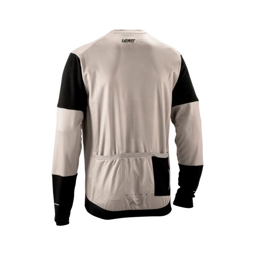 🌫️🚵‍♂️ Camiseta Leatt MTB Endurance 3.0 Manga Larga – Gris Stone ⚡🖤