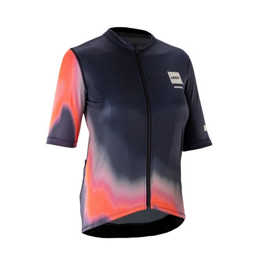 🚴‍♀️🔥 Camiseta Leatt MTB Endurance 3.0 Mujer – Negro Heatmap 🖤✨