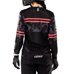 Camiseta Leatt MTB Gravity 4.0 WN Negro | Ropa de Alto Rendimiento para Mujeres Ciclistas de MTB
