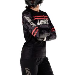 Camiseta Leatt MTB Gravity 4.0 WN Negro | Ropa de Alto Rendimiento para Mujeres Ciclistas de MTB