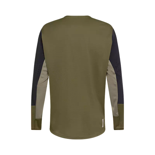 🚵‍♂️🔥 Camiseta Técnica de Manga Larga Fox Defend – Resistencia y Comodidad para MTB  Verde Oliva