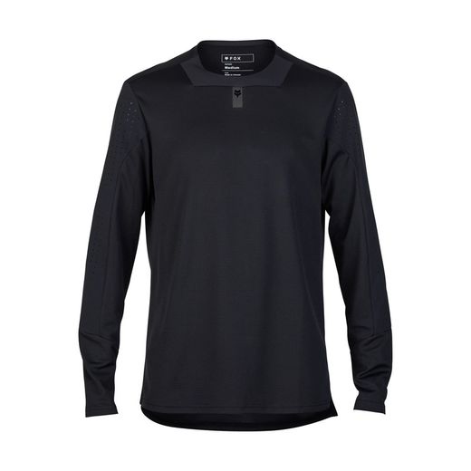 🚵‍♂️🔥 Camiseta Técnica de Manga Larga Fox Defend – Resistencia y Comodidad para MTB  Negro