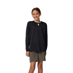 🖤 Camiseta Técnica Fox de Manga Larga Defend – Juvenil (Negro) Resistencia, Comodidad y Estilo para el Ciclista Juvenil