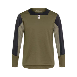 🚵‍♂️👕 Camiseta Técnica Fox Defend de Manga Larga – Juvenil (Verde Oliva)  Resistencia, Comodidad y Estilo para el Ciclista Juvenil 🌿🔥