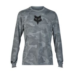 Camiseta Técnica Fox Ranger TruDri™ de Manga Larga – Comodidad y Rendimiento para MTB Gris Nube