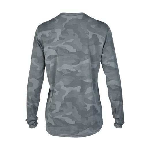 Camiseta Técnica Fox Ranger TruDri™ de Manga Larga – Comodidad y Rendimiento para MTB Gris Nube