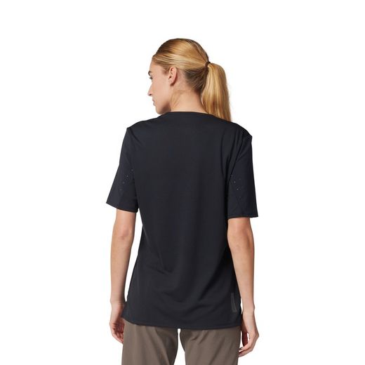🖤 Camiseta Técnica Fox Defend para Mujer – Rendimiento y Resistencia para MTB Negra