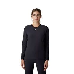 🔥 Camiseta Técnica Fox Defend Thermal Mujer – Rendimiento y Calidez para MTB (Negro) 🖤
