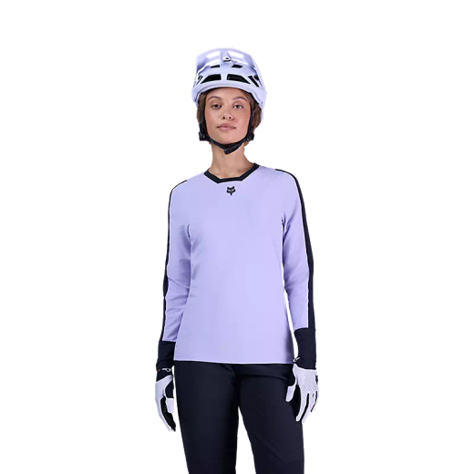 🚵‍♀️👕 Camiseta Técnica Fox Defend Thermal Mujer – Color Lila  Rendimiento y Calidez para el MTB ❄️🔥