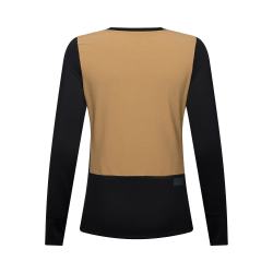 🔥 Camiseta Técnica Fox Defend Thermal Mujer – Rendimiento y Calidez para MTB (Marrón Azúcar) 🖤