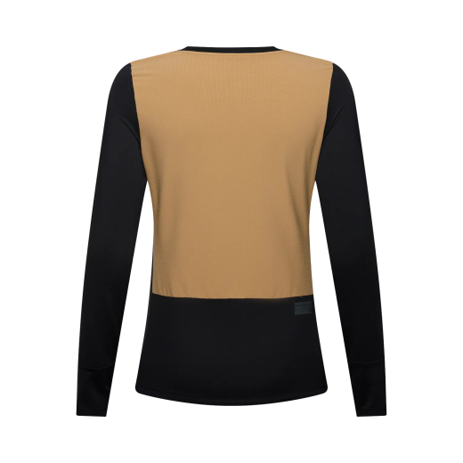 🔥 Camiseta Técnica Fox Defend Thermal Mujer – Rendimiento y Calidez para MTB (Marrón Azúcar) 🖤