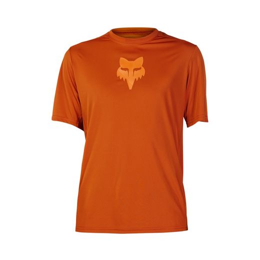 Camiseta Técnica Fox Ranger Lab Head – Rendimiento, Estilo y Comodidad para Aventuras en MTBnaranja