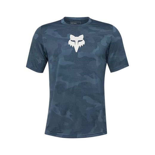 Camiseta Técnica Fox Ranger TruDri™ – Comodidad y Rendimiento para MTB Azul Vintage Oscuro