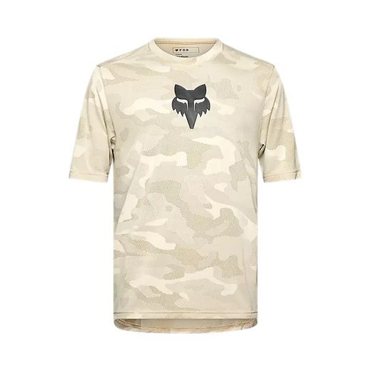 Camiseta Técnica Fox Ranger TruDri™ – Comodidad y Rendimiento para MTB Crema