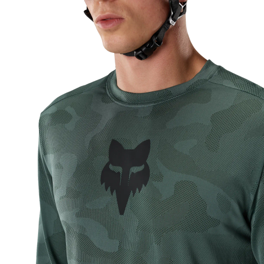 👕🔥 Camiseta Técnica Fox Ranger TruDri™ Manga Larga – Transpirabilidad y Rendimiento para MTB