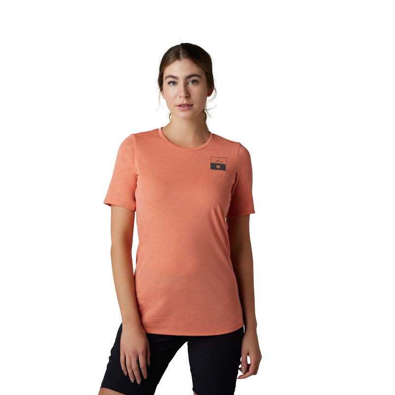 Camiseta técnica Fox ranger fract drirelease® para mujer Salmon — Ebike-On