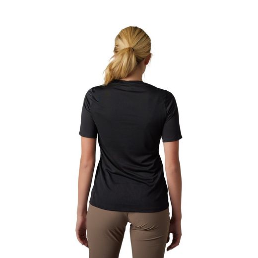 Camiseta Técnica Fox Ranger TruDri™ para Mujer – Comodidad y Rendimiento para MTB Color Negra