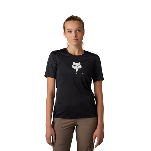 Camiseta Técnica Fox Ranger TruDri™ para Mujer – Comodidad y Rendimiento para MTB Color Negra