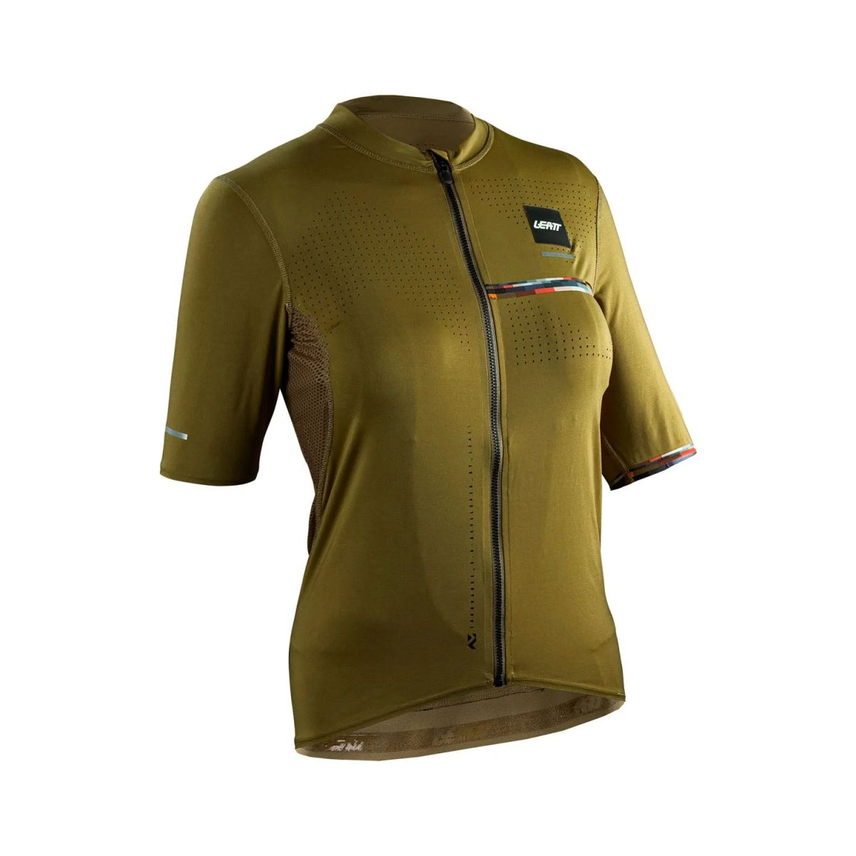 👕🚴‍♀️ Camiseta/Maillot Leatt MTB Endurance 5.0 Cargo Mujer Marrón Brass | Estilo y rendimiento 🌟 L