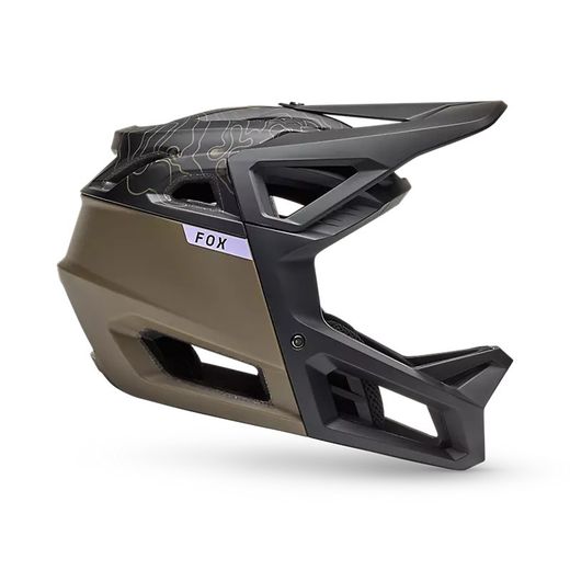 Casco Fox Proframe Frequency – Ligereza y Máxima Protección para Enduro y Downhill Verde militar