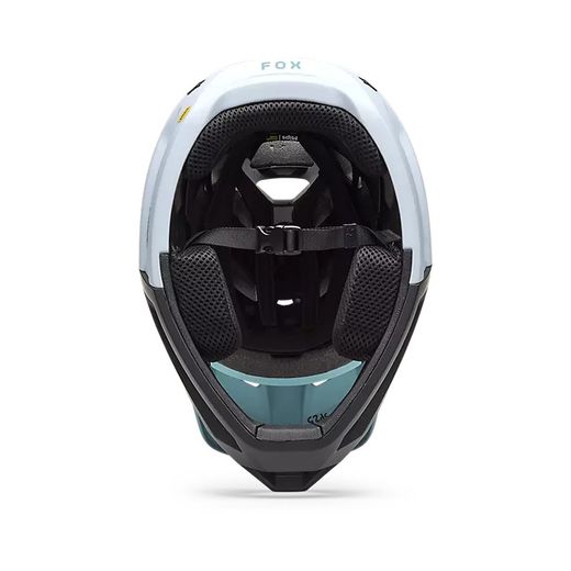 Casco FOX Proframe Rizer – Protección y Ventilación para MTB y Enduro Azul Pálido
