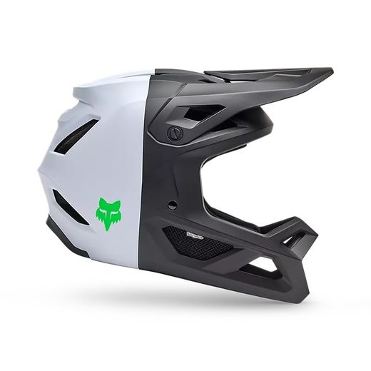 Casco FOX Youth Rampage 5050 – Protección Total para Jóvenes Riders Negro/Blanco